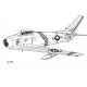Canvas Print - F86 Sabre Jet
